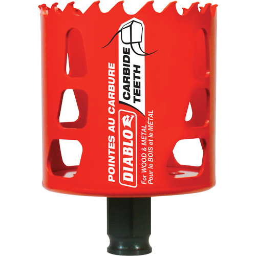 Wood & Metal Hole Saw, 2-1/2", 2-3/8" Depth of Cut, Carbide EastCoast Offshore Supplies