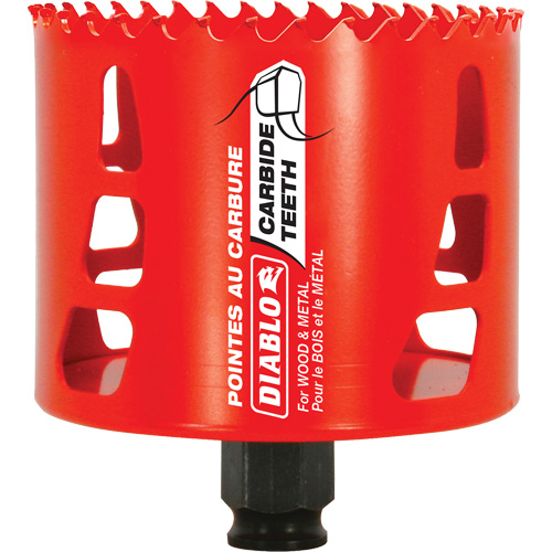 Wood & Metal Hole Saw, 3-1/4", 2-3/8" Depth of Cut, Carbide EastCoast Offshore Supplies