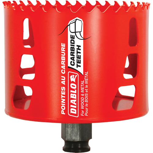 Scie cloche pour bois et m&eacute;tal, 3-1/2", Profondeur de la coupe 2-3/8", Carbure EastCoast Offshore Supplies