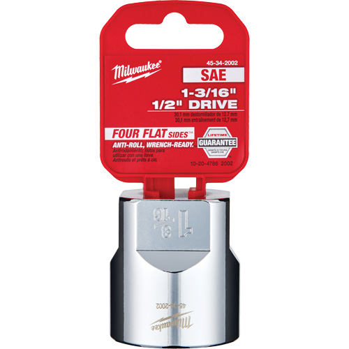 Prise SAE avec c&ocirc;t&eacute;s Four Flats, 1-3/16", Prise 1/2", 6 pans EastCoast Offshore Supplies