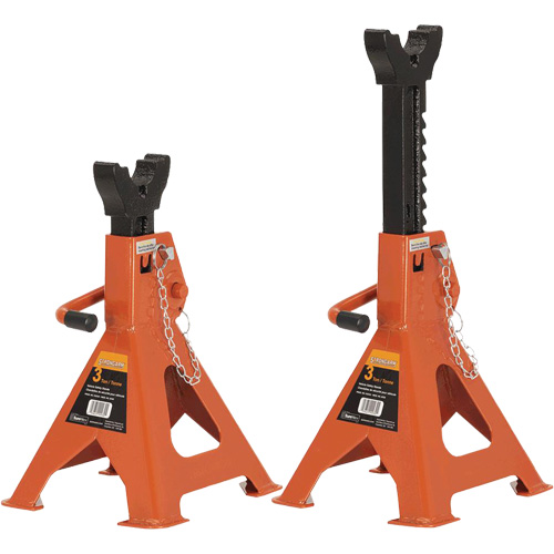 853B Jack Stands, Locking Handle/Ratchet, 3 Ton(s) Capacity, 11" - 16" H EastCoast Offshore Supplies