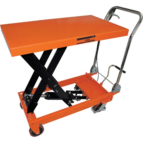SLC-1100 SLC Series Hydraulic Scissor Lift Cart, 39" L x 21" W, 1100 lbs. Cap. EastCoast Offshore Supplies