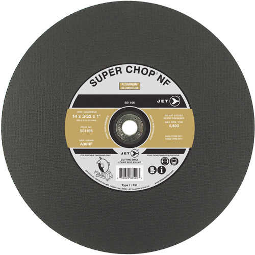 A30NF Super Chop Cut-Off Wheel, 14" x 3/32", 1" Arbor, Type 1, 4400 RPM EastCoast Offshore Supplies