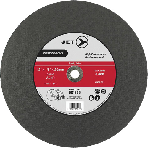 A24R PowerPlus Cut-Off Wheel, 14" x 1/8", 20 mm Arbor, Type 1, 5500 RPM EastCoast Offshore Supplies