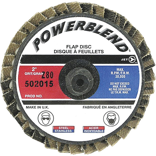 Disque &agrave; feuillets PowerBlend Roll-On, 2" x Type R, Grain Z80 EastCoast Offshore Supplies