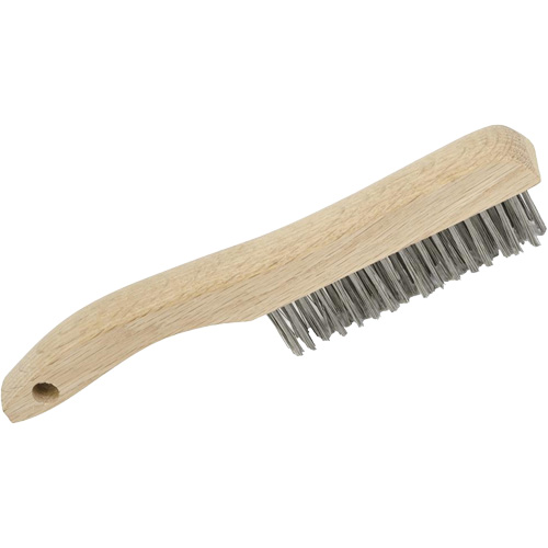 4SHSS Hand Scratch Brushes, Stainless Steel, 4 x 16 Wire Rows, 10" Long EastCoast Offshore Supplies