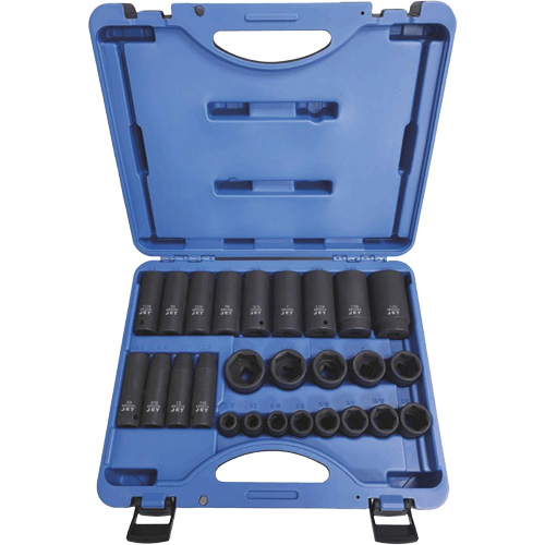 PS2612SD Jeux de douilles - r&eacute;guli&egrave;res, 26 Mcx, Chocs, Prise de 1/2" EastCoast Offshore Supplies
