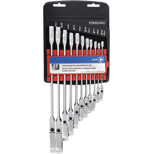 RCWS-11FS Flex Head Wrench Sets, Combination/Flex Head, 11 Pieces, Imperial EastCoast Offshore Supplies