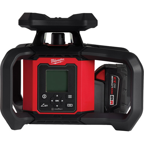 M18 Red Exterior Dual Slope Rotary Laser Level Kit with Receiver & Remote, 4000' (1219.2 m) EastCoast Offshore Supplies