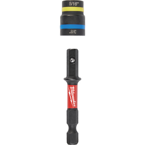 Shockwave Impact Duty Quik-Clear 2-in-1 Nut Driver, 5/16"/3/8" Drive, 2-1/2" L, Magnetic EastCoast Offshore Supplies