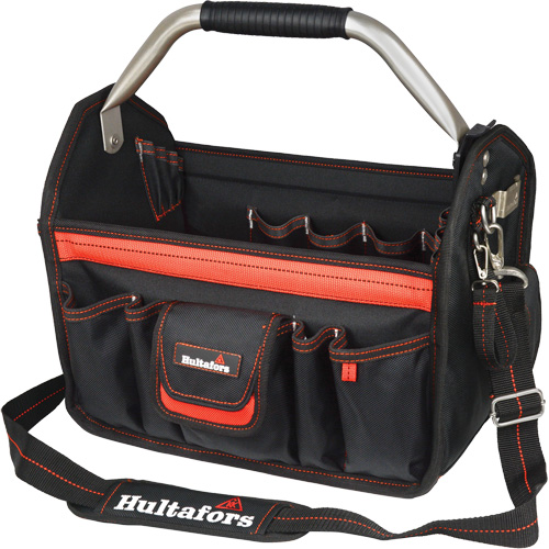 Porte-outils de 14" &agrave; dessus ouvert, Polyester balistique, Noir/Rouge EastCoast Offshore Supplies