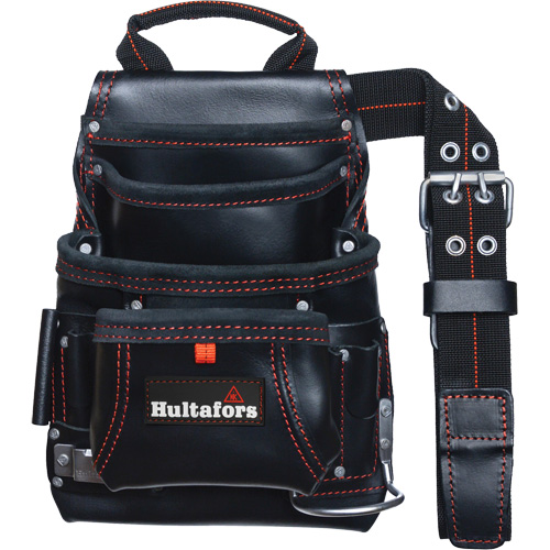 Carpenter's Nail & Tool Bag, Leather, 11 Pockets, Black EastCoast Offshore Supplies