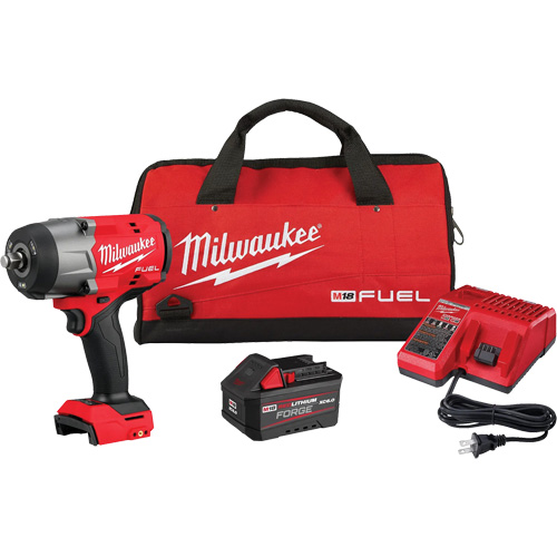 Cl&eacute; &agrave; choc &agrave; couple &eacute;lev&eacute; M18 Fuel avec ensemble d'anneau &agrave; friction Redlithium Forge, 18 V, Mandrin 1/2" EastCoast Offshore Supplies
