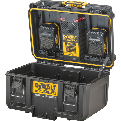 ToughSystem&reg; 2.0 20V Dual Port Charger, 14" x 15" x 9", Black/Yellow EastCoast Offshore Supplies