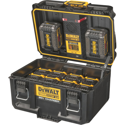 ToughSystem&reg; 2.0 20V Dual Port Charger, 14" x 15" x 9", Black/Yellow EastCoast Offshore Supplies