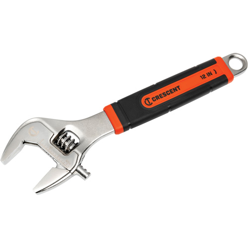 Adjustable Wrench, 12" L, 46 mm/3-1/5" Max Width, Chrome/Polished EastCoast Offshore Supplies