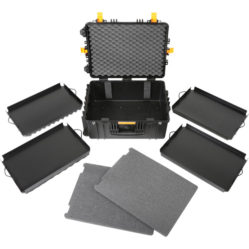 Heavy-Duty Portable Rolling Tool Case, 18-3/5" W x 24-3/5" D x 11-1/2" H, Black EastCoast Offshore Supplies