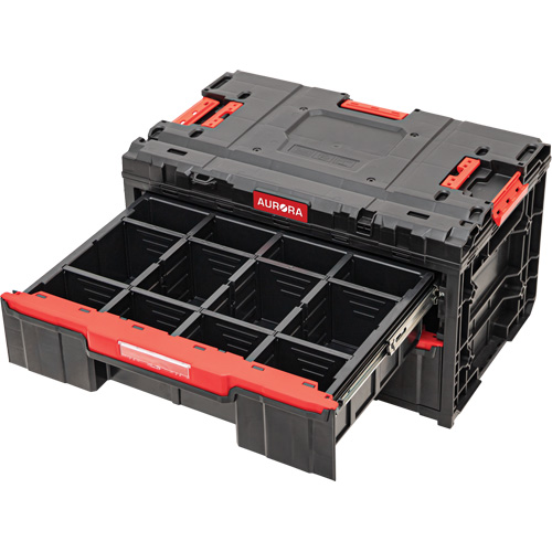 Arx&reg; 2-Drawer Toolbox, 23-1/10" x 15" x 13-2/5", Black EastCoast Offshore Supplies