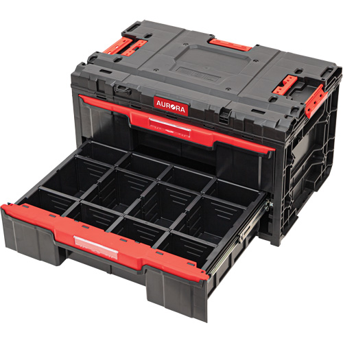 Arx&reg; 2-Drawer Toolbox, 23-1/10" x 15" x 13-2/5", Black EastCoast Offshore Supplies