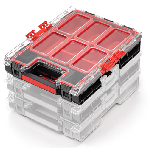 Organisateur moyen avec bacs Arx, 10-3/10" x 14-3/10" x 3", Noir EastCoast Offshore Supplies