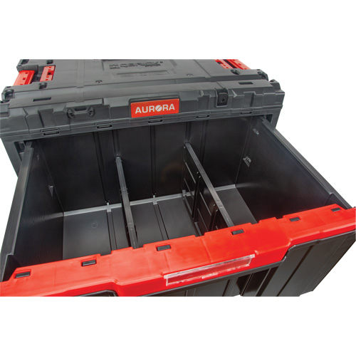 Arx&reg; Single Drawer Toolbox, 11-1/5" W x 18-3/10" D x 9-1/10" H, Black/Red EastCoast Offshore Supplies