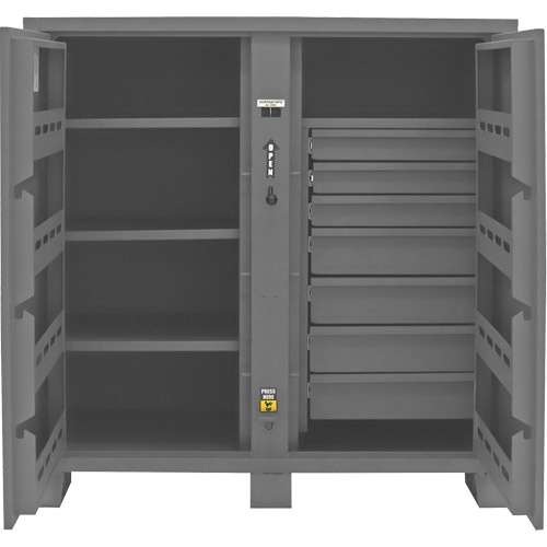 Jobsite Storage Cabinet, Steel, 59 Cubic Feet, Grey EastCoast Offshore Supplies