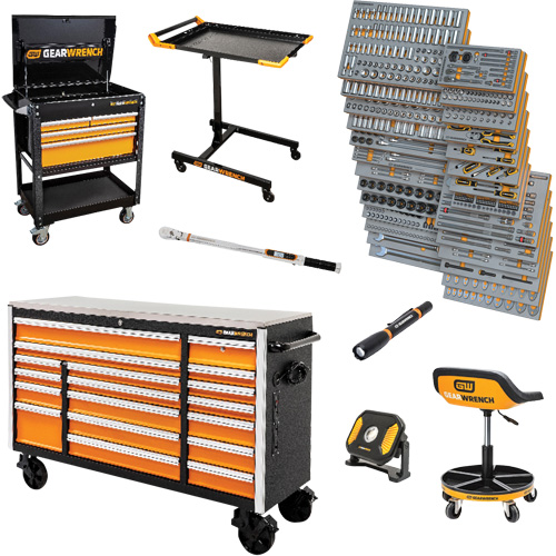 Jeu d'outils pour maître m&eacute;canicien MEGAMOD dans des plateaux en mousse modulaire de premi&egrave;re qualit&eacute; avec rangement d'outils, 1268 morcea EastCoast Offshore Supplies