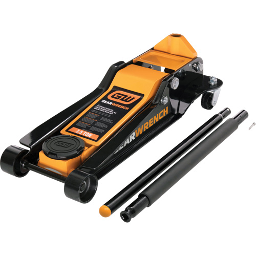 Low Profile Floor Jack, 3.5 Ton(s) Capacity, 3-3/4" Lowered, 21-3/4" Raised, Manual Hydraulic EastCoast Offshore Supplies