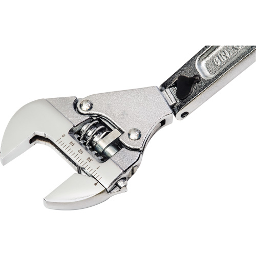 Cl&eacute; flexible &agrave; rochet ajustable, 8" lo, la max. 2-27/50", Chrome/Poli EastCoast Offshore Supplies