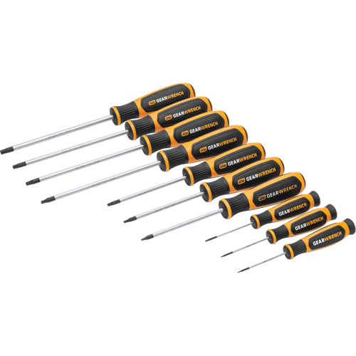 Jeu de tournevis bimat&eacute;riau Torx dans un plateau de rangement en mousse, 10 mcx EastCoast Offshore Supplies