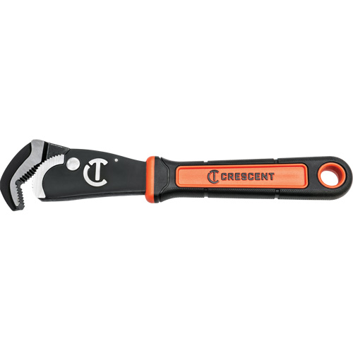 Self-Adjusting Dual Material Pipe Wrench, 1-1/2" Jaw Capacity, 12" Long, Black Oxide Finish, Cushion Handle EastCoast Offshore Supplies