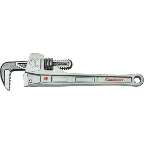 Slim Jaw Pipe Wrench, 1-9/10" Jaw Capacity, 10" Long, Powder Coated Finish, None Handle EastCoast Offshore Supplies