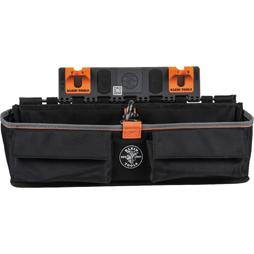 Module pour grande poche avec crochet en S Bucket Work Centre, Nylon, 3 pochettes, Noir/Orange EastCoast Offshore Supplies