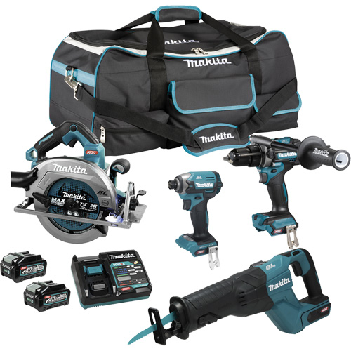 XGT Brushless 4-Tool Combo Kit, Lithium-Ion, 40 V EastCoast Offshore Supplies
