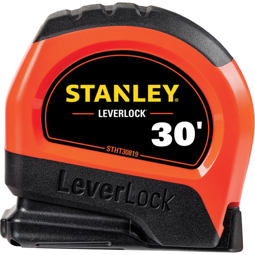 High-Visibility LEVERLOCK&reg; Tape Measure, 30', Imperial Graduations EastCoast Offshore Supplies