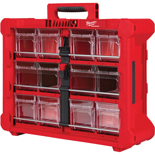 Organisateur PACKOUT &agrave; bac inclinable, 15-1/5" x 19-7/10" x 6-7/10", Noir/Rouge EastCoast Offshore Supplies