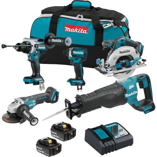 18V LXT Brushless 5 Tool Combo Kit, Lithium-Ion, 18 V EastCoast Offshore Supplies