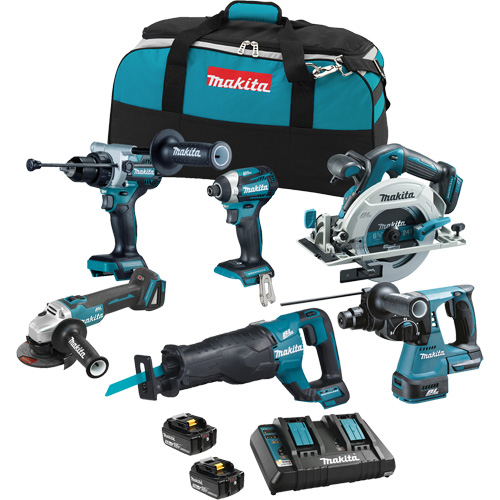 Ensemble 6 outils &agrave; moteur sans balai LXT, Lithium-ion, 18 V EastCoast Offshore Supplies