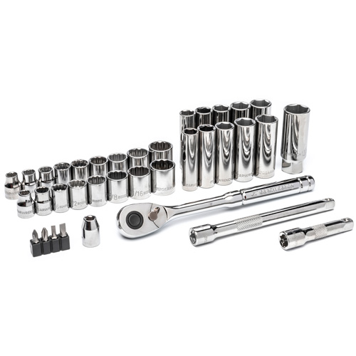 Jeu d'outils pour m&eacute;canicien &agrave; 72 dents, 12 pans et &agrave; prise de 3/8" EastCoast Offshore Supplies