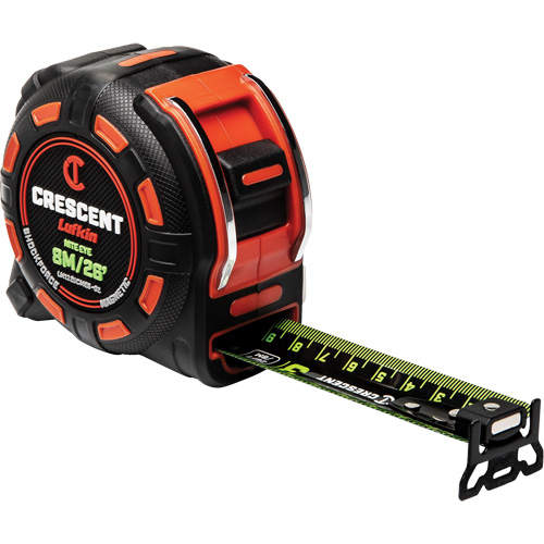 Ruban &agrave; mesurer magn&eacute;tique Shockforce NITE EYE, 1-1/4" x 25', Marques de goujon SAE/M&eacute;trique EastCoast Offshore Supplies