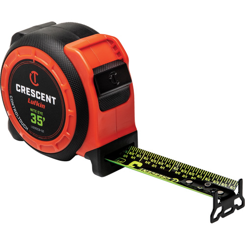  Ruban &agrave; mesurer CONTROLTOUCH NITE EYE, 1-3/16" x 35', Marques de goujon SAE EastCoast Offshore Supplies