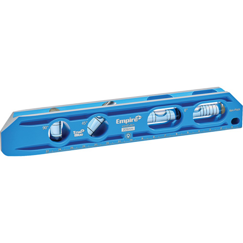 Niveau torpille moul&eacute; sous pression TRUE BLUE, 8" lo, Aluminium, 4 fioles, Magn&eacute;tique EastCoast Offshore Supplies