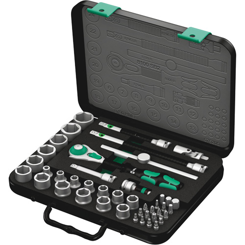 Jeu de cliquets rapides Zyklop 8100 SB 2, 43 Mcx, Prise de 3/8" EastCoast Offshore Supplies