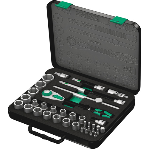 Jeu de cliquets rapides Zyklop 8100 SC 2, 37 Mcx, Prise de 3/8" EastCoast Offshore Supplies