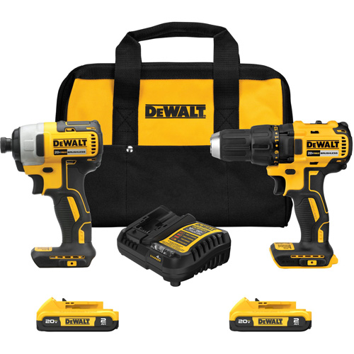 Ensemble de tournevis &agrave; chocs & perceuse, Lithium-ion, 20 V EastCoast Offshore Supplies