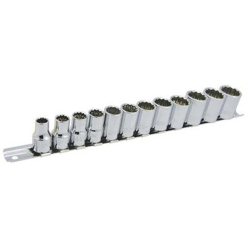 Jeu de douilles m&eacute;triques &agrave; 12 pans SS3812M-12 , 12 Mcx, Prise de 3/8" EastCoast Offshore Supplies