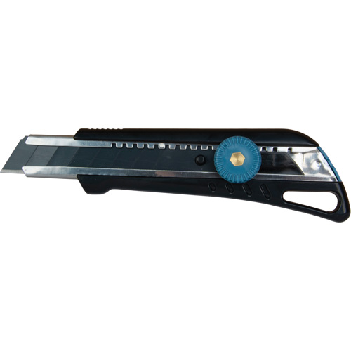 Couteau professionnel de 18 mm avec verrouillage &agrave; cliquet, Acier inoxydable, Robuste, Prise en Plastique EastCoast Offshore Supplies