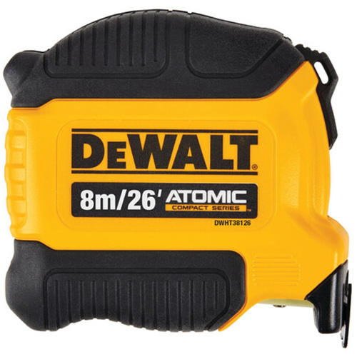 ATOMIC COMPACT SERIES Tape Measure, 26'/8 m, Imperial & Metric Graduations EastCoast Offshore Supplies