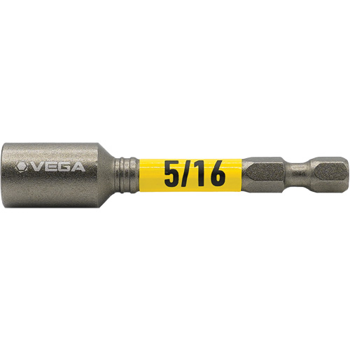 Impactech&reg; Nut Driver, 5/16" Tip, 1/4" Drive, 2-9/16" L, Magnetic EastCoast Offshore Supplies