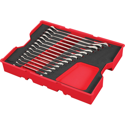 Wrench Set with Tray for PACKOUT Drawers, Ratcheting Combination, 15 Pieces, Metric EastCoast Offshore Supplies